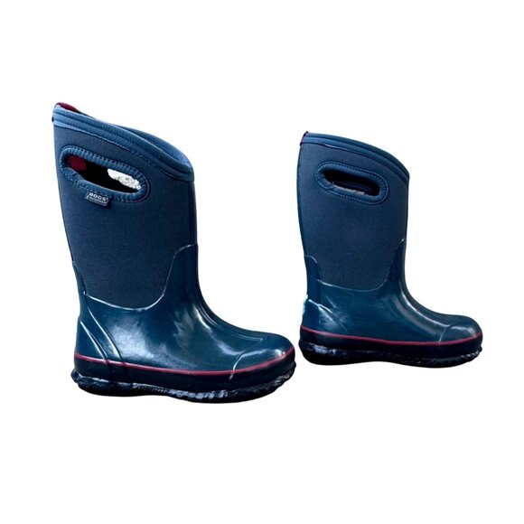 BOGS Solid Classics Insulated Boots Kids 12 EU 29 Blue Waterproof Winter Boot Bo - Picture 1 of 9